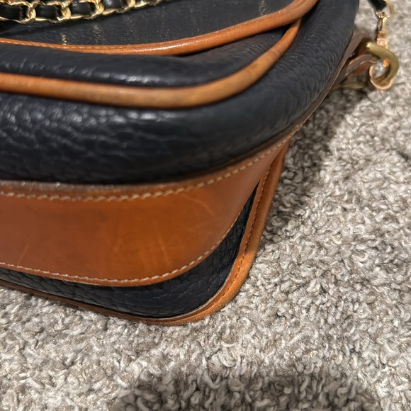 Dooney & Bourke Black and Brown Crossbody Bag with unbranded chain - Picture 11 of 12